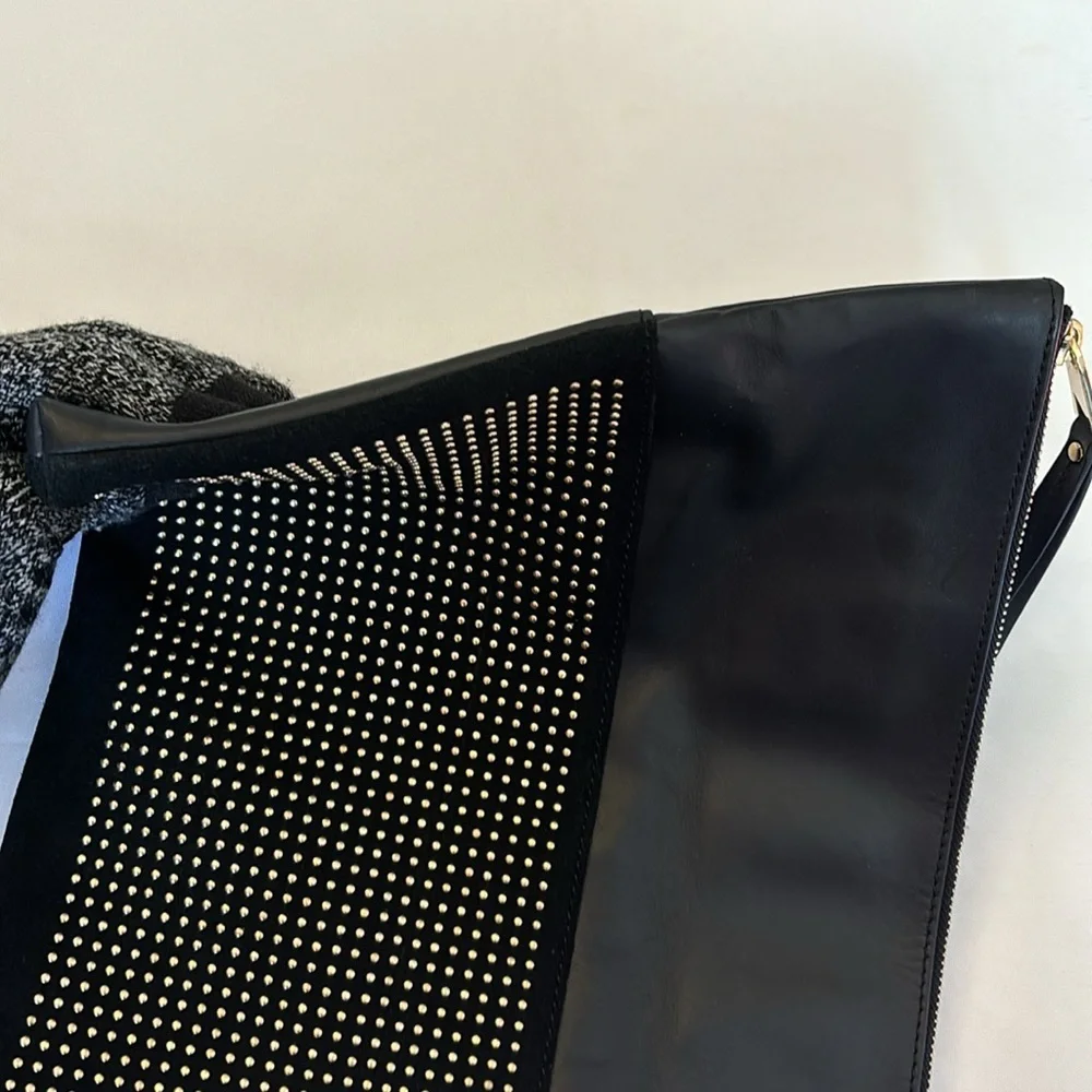 Vince Camuto Peri Convertible Clutch Black EUC